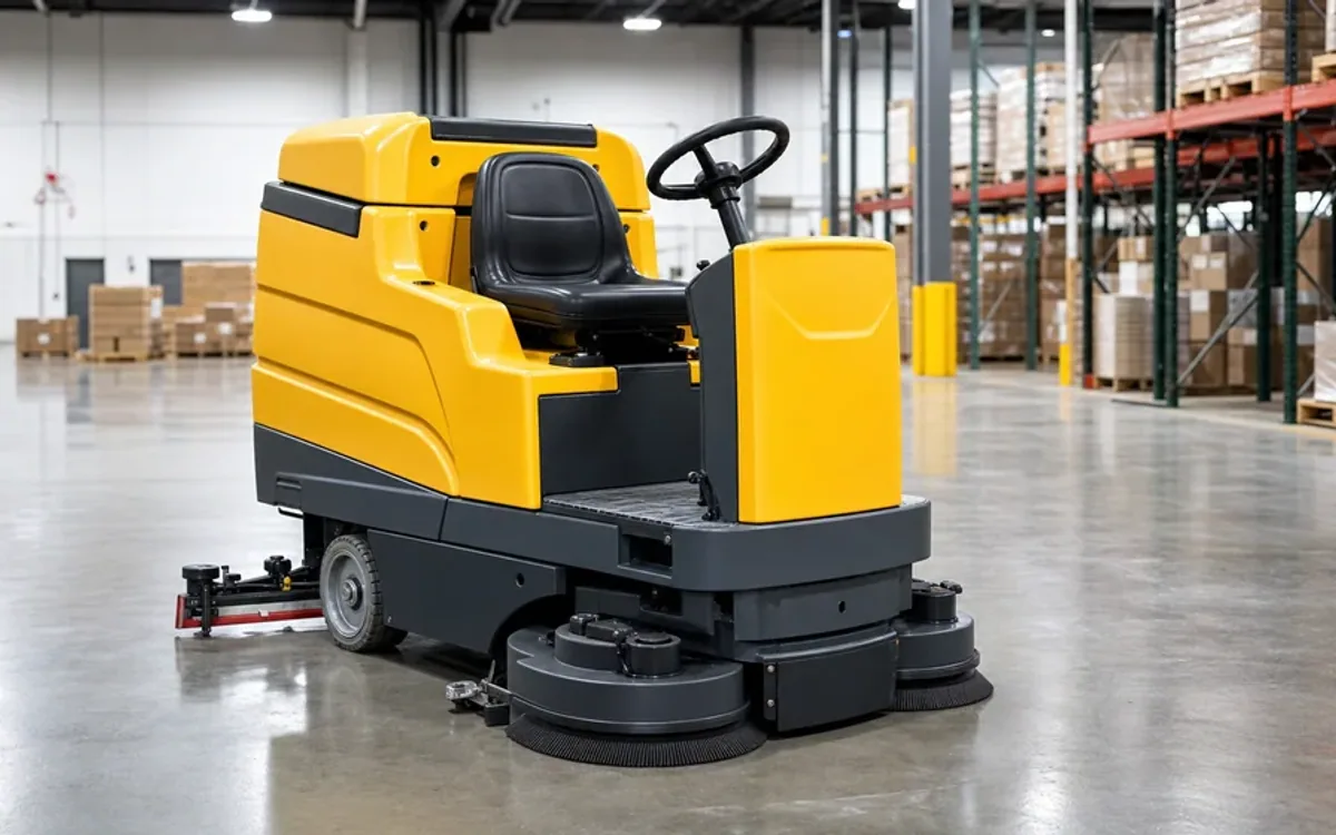 Representative image of ride-on floor scrubber equipment